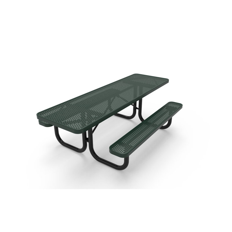 Table de pique-nique rectangulaire 8 pi, Vert
