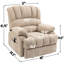 Fauteuil inclinable électrique en chenille de 23 po de large et à dossier haut avec massage par vibration à 8 points et chauffage lombaire-1642016929
