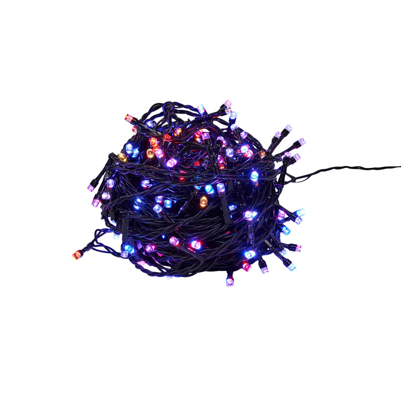 64 Ft. Multi-Color LED Outdoor String Lights with Remote