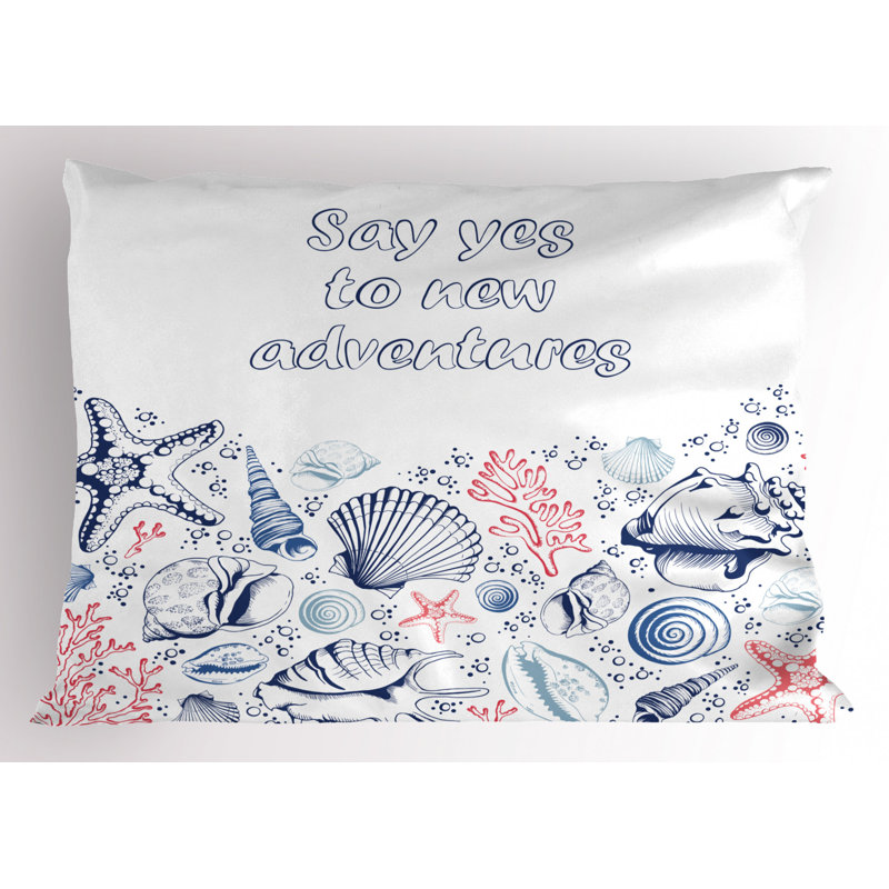 Starfish Polyester Sham Set, King