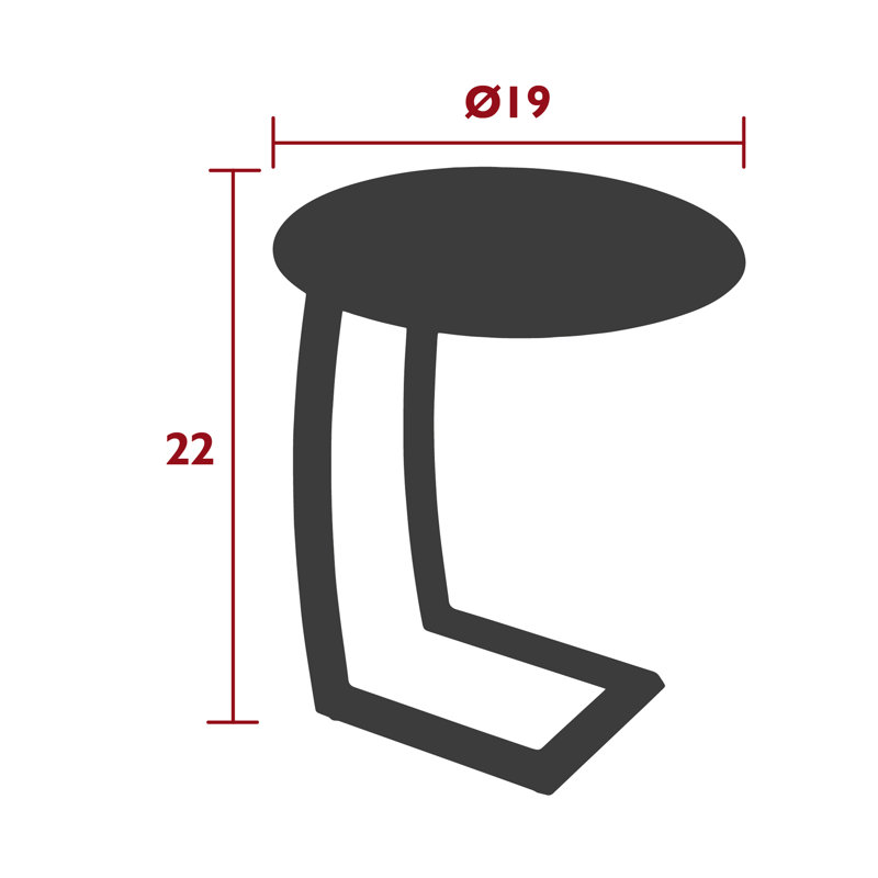Alize Outdoor Round Side Table, Cactus