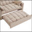 Canapé-lit 4 en 1 avec accoudoirs et poches de rangement, canapé-lit capitonné multifonctionnel avec dossier et coussins réglables, canapé-lit convertible-1595235521