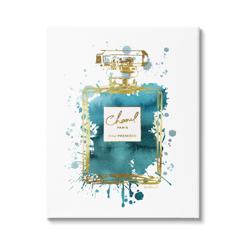 Parfum avec éclaboussures modernes par Amanda Greenwood, H 30 po x l 24 po x P 1,5 po