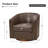 Amiir Morden Vegan Leather Swivel Barrel Chair with Solid Wood Legs-54446674