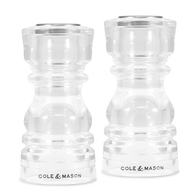 Cole & Mason London Acrylic Salt & Pepper Shaker Gift Set 5"