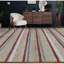Hand Woven Wool Striped Area Rug