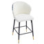 De 2 tabourets de bar à hauteur de comptoir, rembourrage, structure en métal, siège rembourré de mousse, blanc pour la cuisine, espaces et tabourets de salle à manger (paire), rembourré, structure avec repose-pieds, coussin en mousse, cuisine