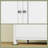 42.7" H Tall Freestanding Storage Unit, 4-Door Cupboard With Adjustable Shelves-741021012