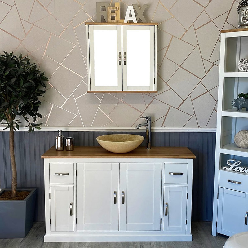 Annandale 1231mm Single Bathroom Vanity with Vessel Stone Basin