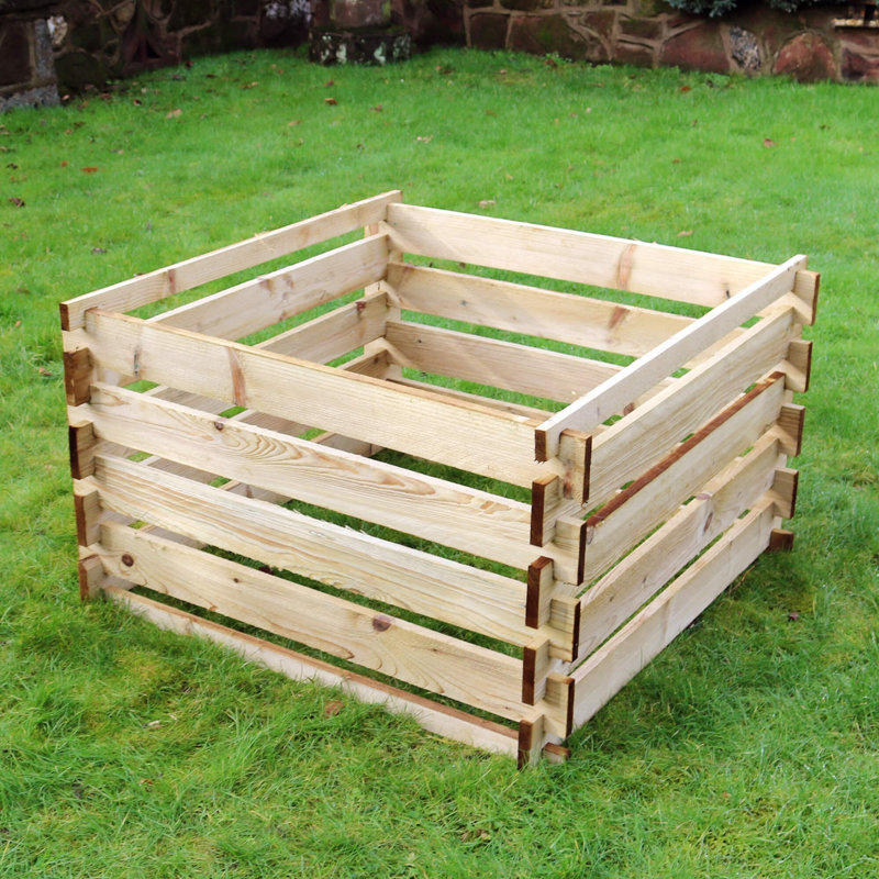 Brinnley Solid Wood Stationary Composter