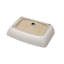 Lavabo de salle de bain vasque rectangulaire en céramique blanche L 24 po x l 15 po-125359412-125359413