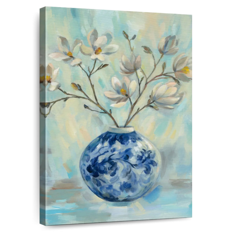 Harnek chinoiserie et branches, H 12 po x l 8 po