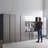 Series Wood Garage Cabinet In Metallic Gray - Wall Mounted, Soft Close Doors, Extra Deep Storage, Water & Heat , Stain Scratch E0 Grade Board, 2X Thicker , Stylish, Made Mounted Closing, Water/Heat