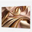Or liquide lisse dans de douces nuances d'or et de taupe IV - Art mural acrylique abstrait à encre liquide-101525660
