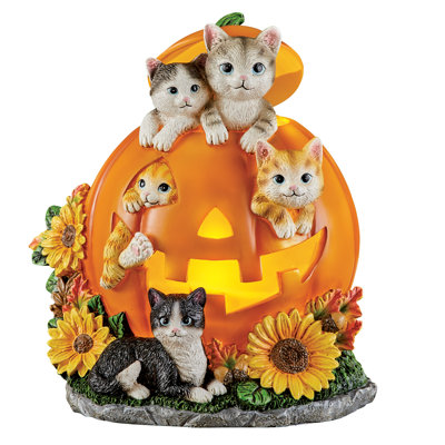 Jayar Halloween Lighted Jack-O-Lantern Figurine