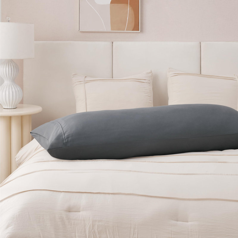 Bedsure Polyester Microfiber Pillow Cases With Envelop Closure, Dark Gray