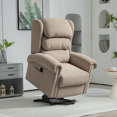 95cm Wide Velvet Lift Assist Standard Recliner