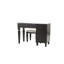 Meuble-lavabo traditionnel avec tabouret noir
