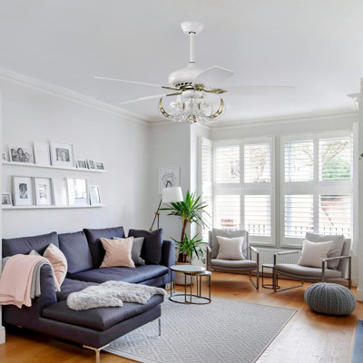 Ventilateur de plafond 52 po avec lumière Jonuel