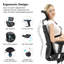 Fauteuil de travail ergonomique à dossier haut en maille, grand et grand, confortable et confortable pour 300 lb-209405431
