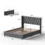 Lit rembourré en velours avec 4 tiroirs de rangement Better Home Products Izayah-812012409-812012295