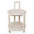 Wood 2-Tier Rolling Storage Cart
