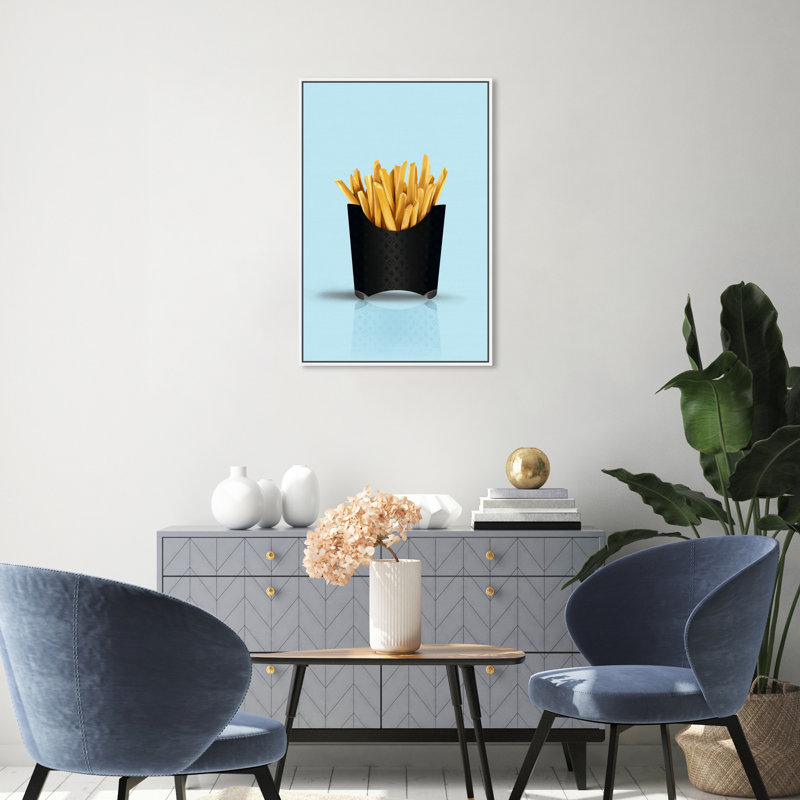 Fashion and Glam - Impression sur toile, H 30 po x l 20 po, Cadre blanc