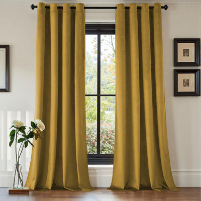 Luxury Crushed Velvet Eyelet sheer Curtain
