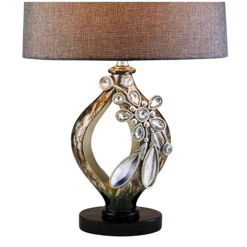 Lampe de table 28,25 po "Balleria", cristal et verre