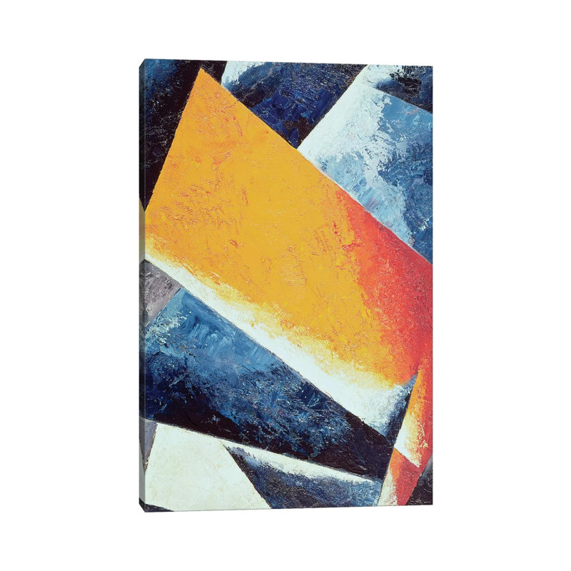 Architectonic Composition 1 Piece Wrapped Canvas Painting, 30.48cm H x 20.32cm W x 1.91cm D