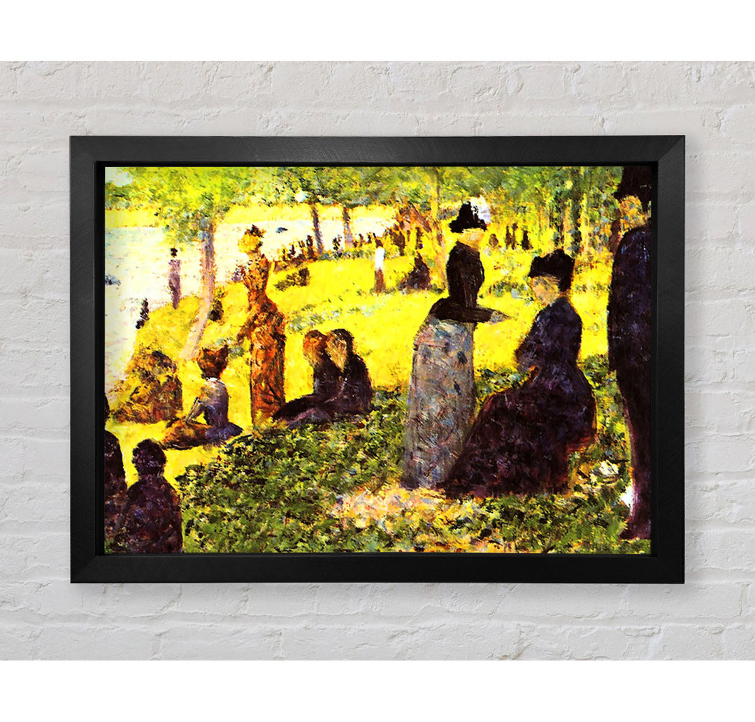 Seurat La Grande Jatte By Excursionists - Einzelne Bilderrahmen Kunstdrucke