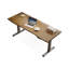 Bureau rectangulaire brun en bois massif-1632815965