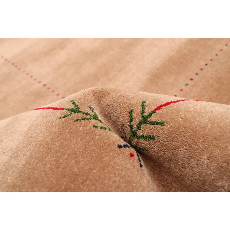 Tapis brun Kashkuli Gabbeh 5 pi 0 po x 7 pi 10 po