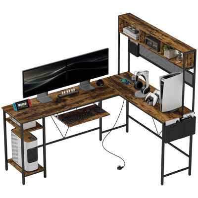 Anki Adjustable Metal Base Computer Desk