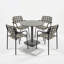 4 - Person Steel Dining Set-147529872-147529876