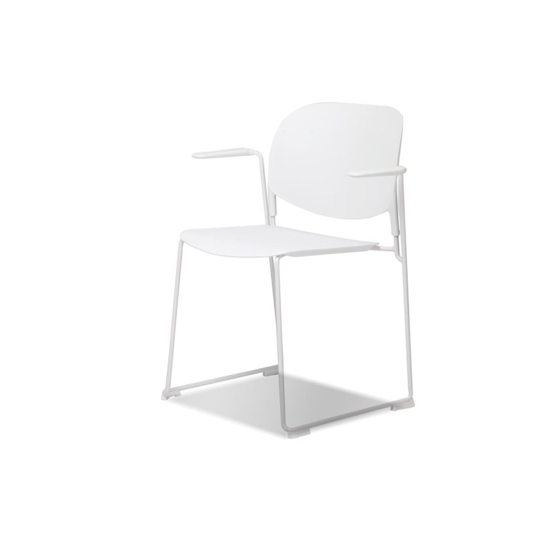 Fauteuil de salle à manger Calvin, Blanc