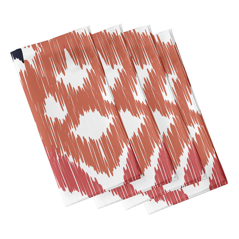 Serviette Original 22 ", Corail/bleu