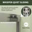 Porte de douche coulissante double semi-sans cadre H 56 po x l 72 po x H 72 po avec verre trempé transparent de 1/4 po (6 mm)-114848279