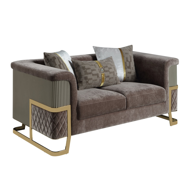 Causeuse 5825 Malibu en gris, Blanc