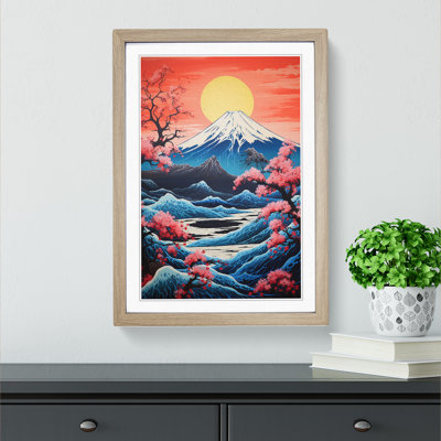 Mount Fuji Symbolism - Framed Print