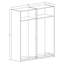 Enamul 2 Door Solid + Manufactured Wood Wardrobe