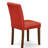 Abbott Parsons Dining Chairs - Firebrick Red Faux Leather Padded Chairs, Set of 2, Mahogany-340798053-340798110