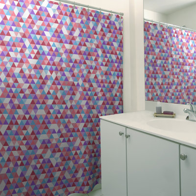 Rideau de douche simple katelyn elizabeth triangle