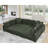 Large Seating Corduroy Modular Sleeper Sectional-1509912017