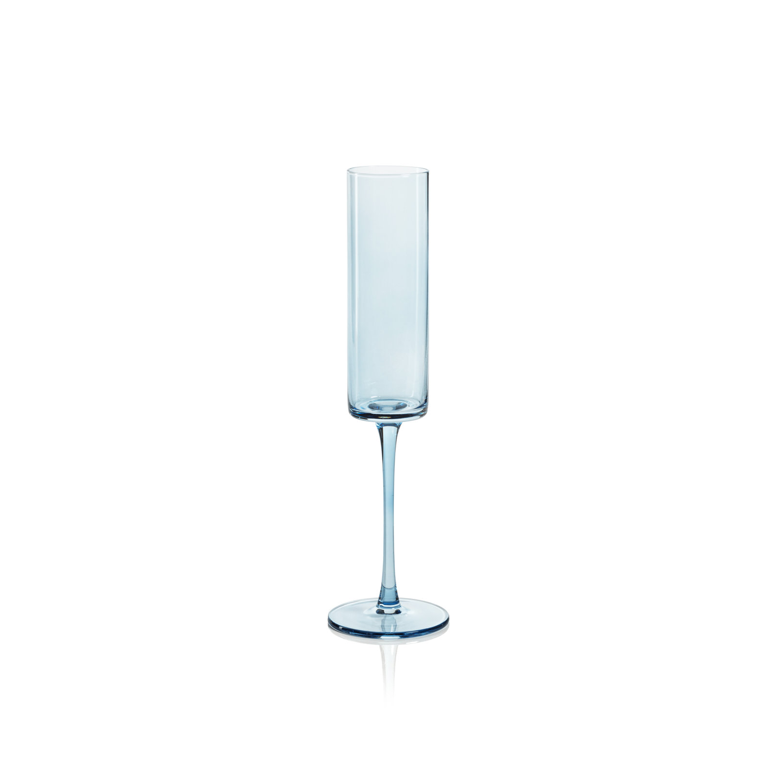 Bruce Champagne Flute, Light Blue