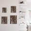Décoration tropicale à motif de feuilles tropicales, décoration murale abstraite moderne, décoration murale en métal-124839626-124839629