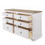 Solid Wood 3 Piece White Bedroom Set