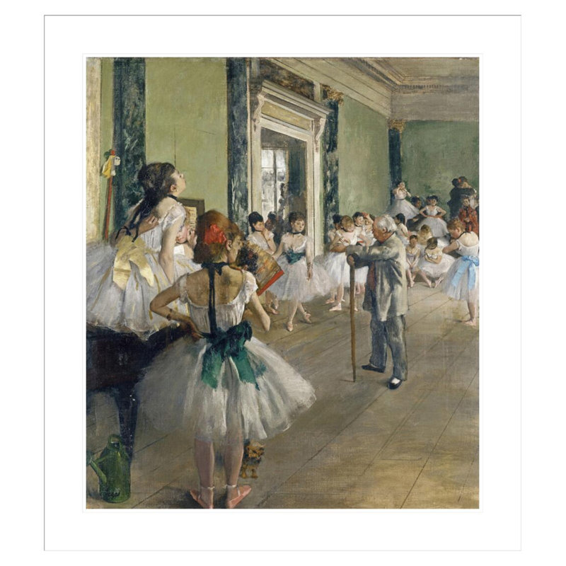 «The Dancing Lesson» par Edgar Degas, impression giclée encadrée, H 37,36 po x l 33,5 po