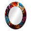 Opt Art Vibrant Illusions I - miroir mural Op Art, miroir décoratif moderne, impression d'art en métal-121544124-121544125