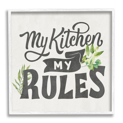 «Retro My Kitchen Rules On Wood» par Kim Allen